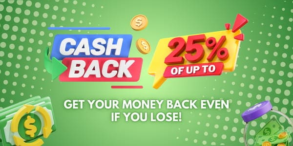Scatter Slots mobile game interface with bright card-themed promotion
